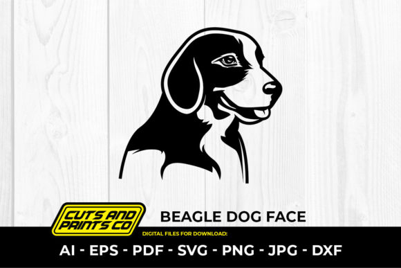 Beagle Dog Face SVG Sublimation PNG