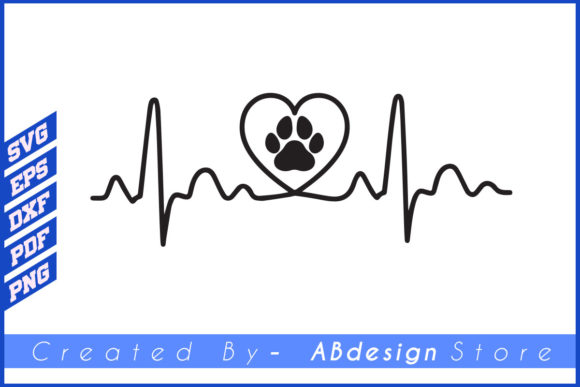 Dog Paw Design: Dog Lover SVG