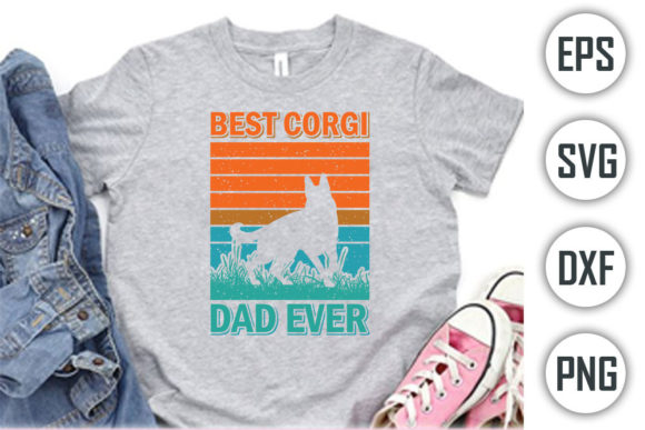 Dog Quotes SVG Cut Files, Best Corgi Dad